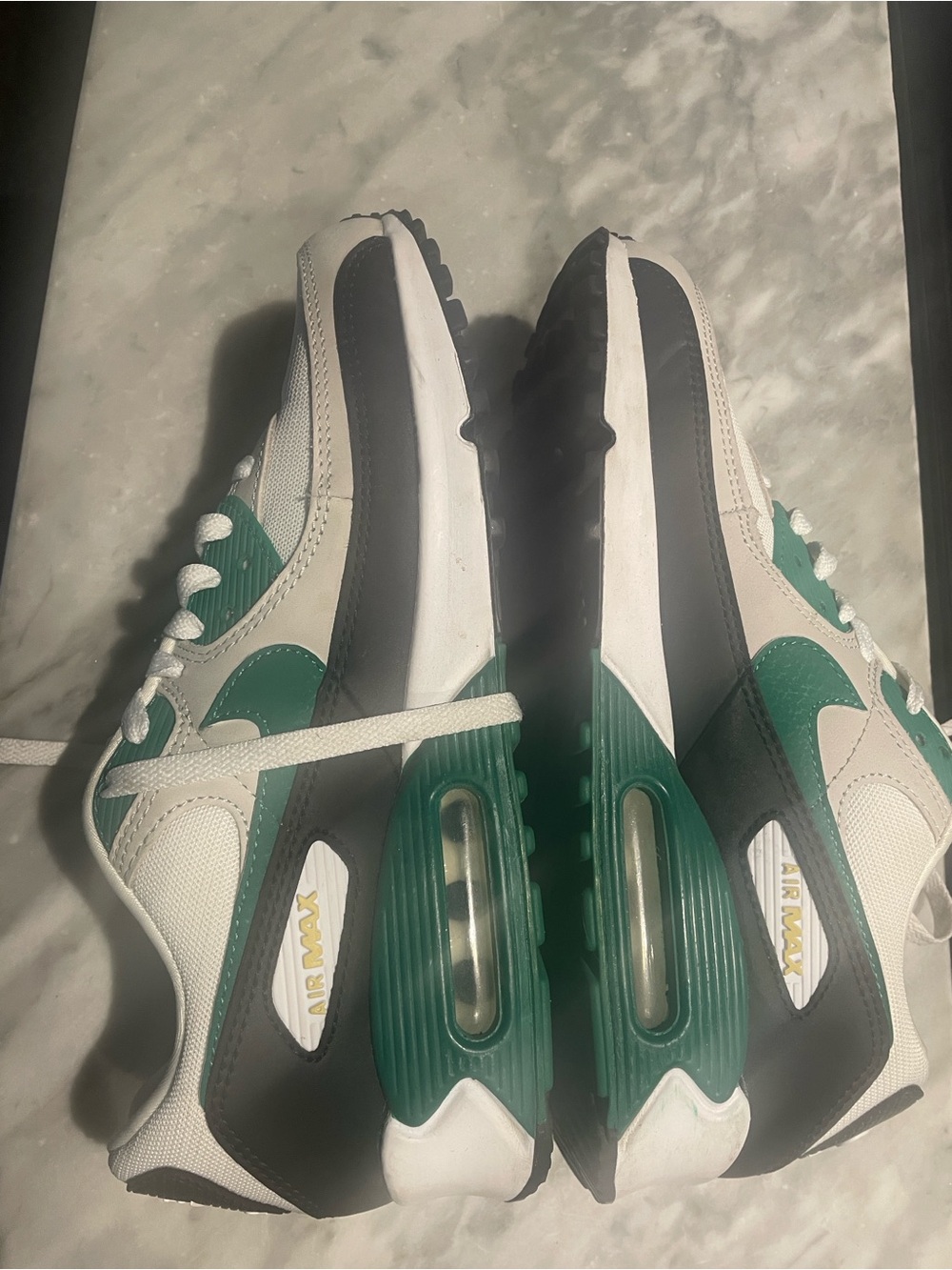 Nike Air Max 90 Malachite 8.5 Sneakers White Green Black